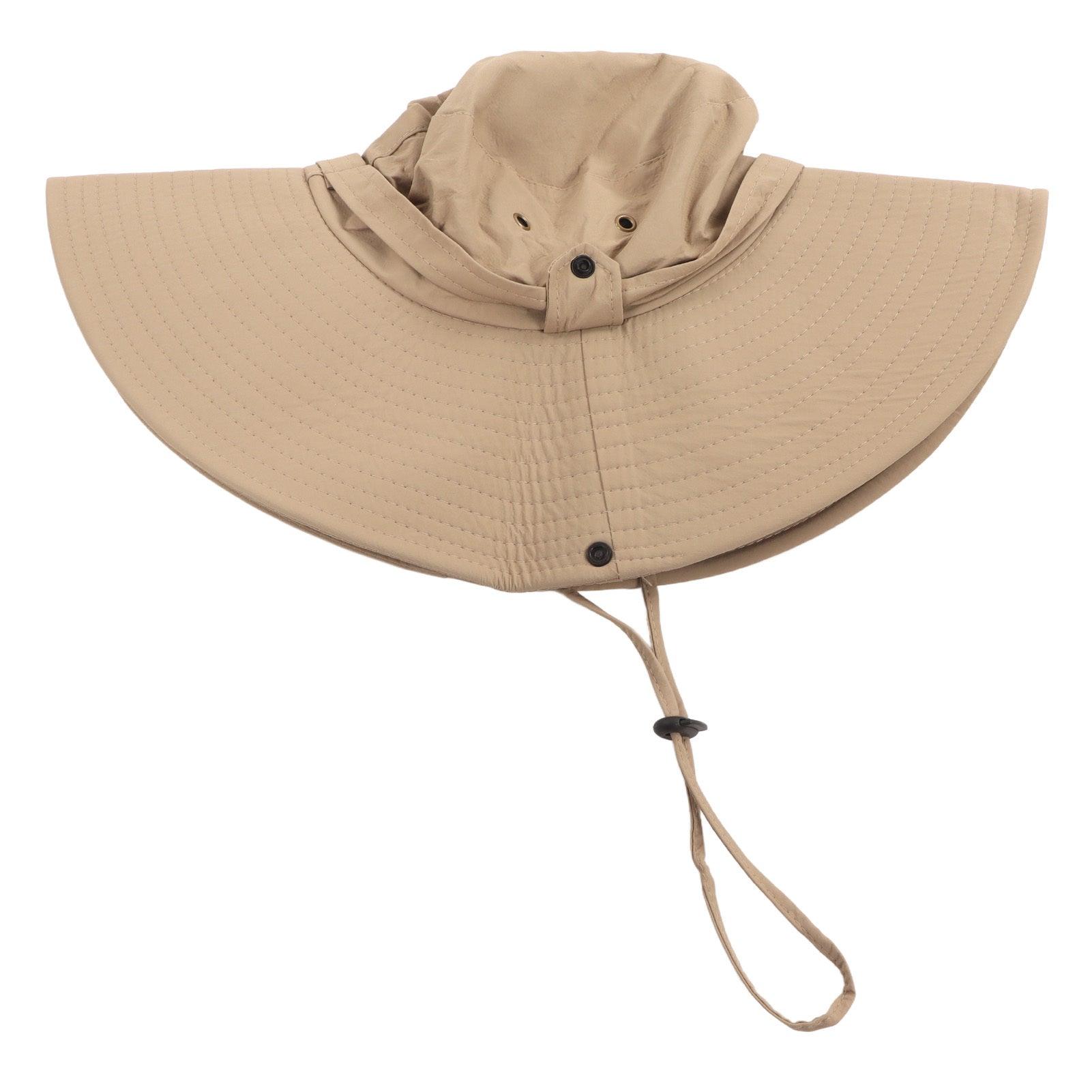 Fishing Hat Over UPF 50 UV Protection Adjustable Waterproof Versatile Wide Brim Bucket Hat for Outdoor Fishing Khaki - mudhouse