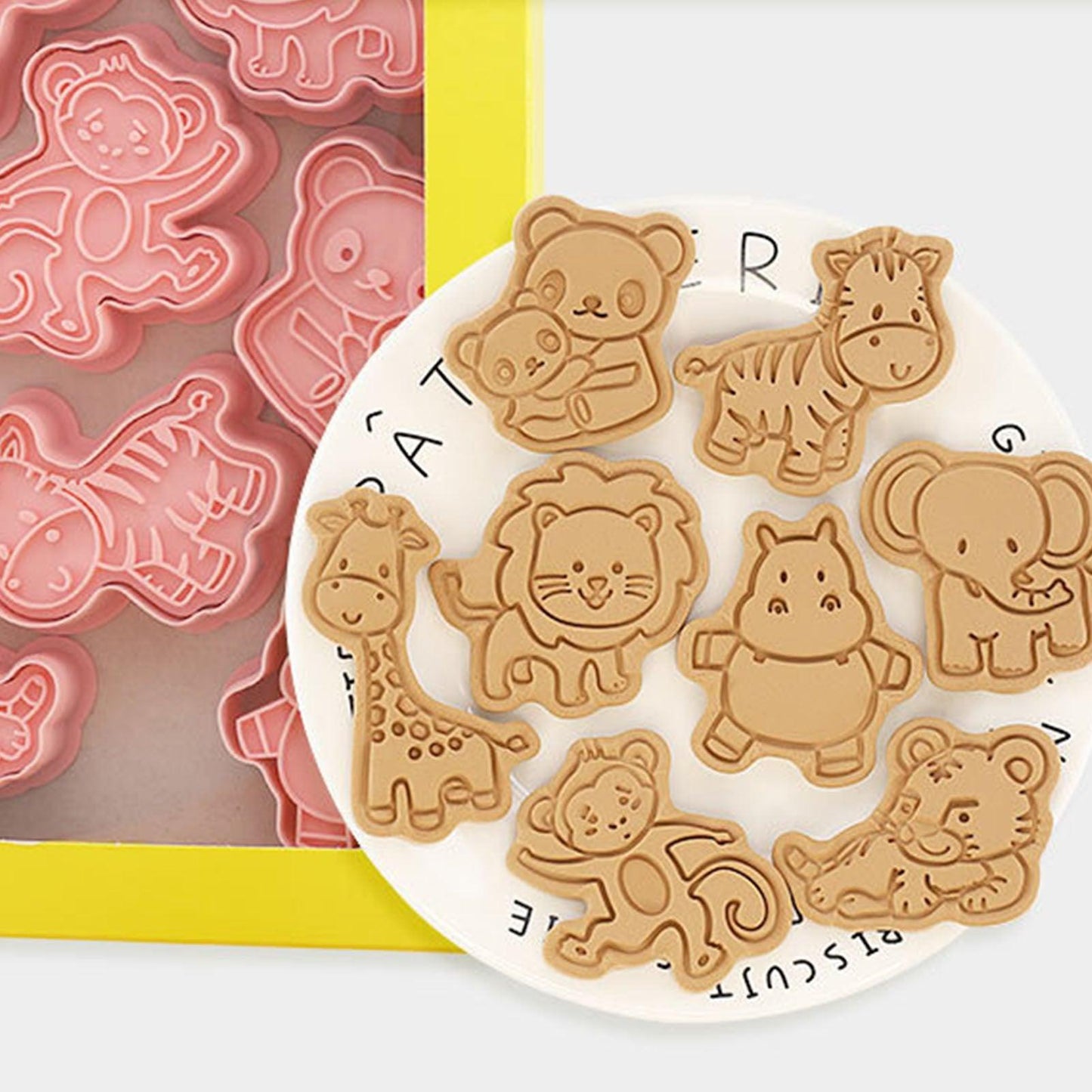 Set de Cortadores de Galletas con Forma de Animales (8 Piezas) - mudhouse