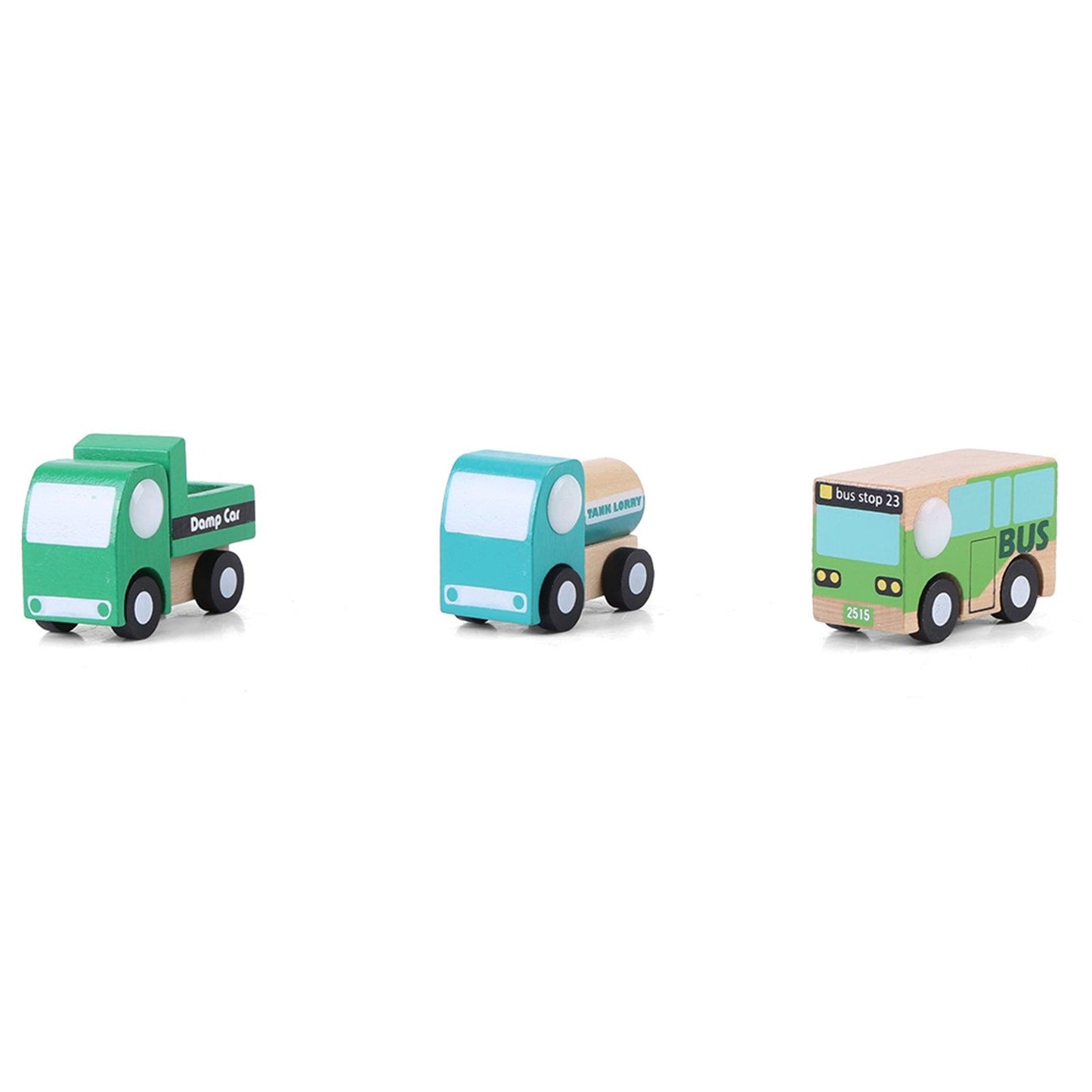 Set de 12 Coches de Juguete de Madera - mudhouse