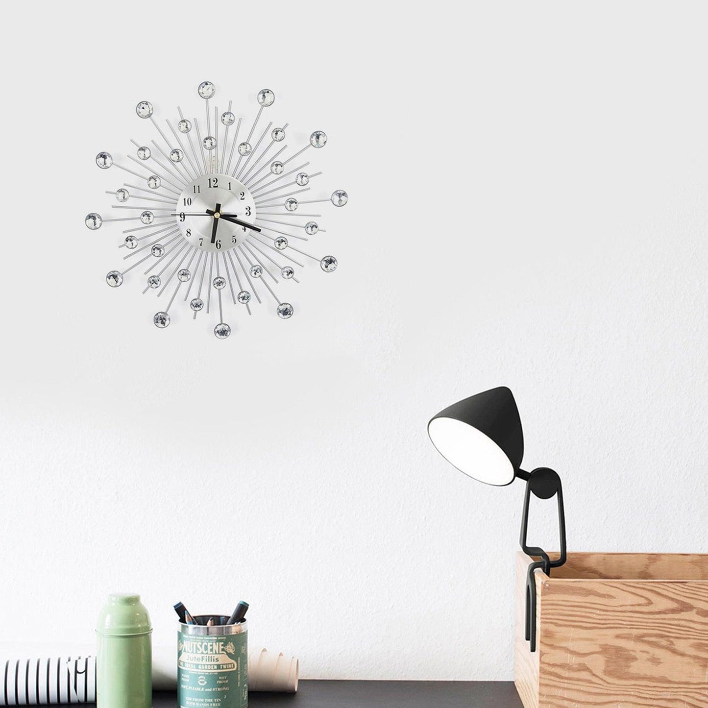 Reloj de Pared Decorativo con Diamantes - mudhouse