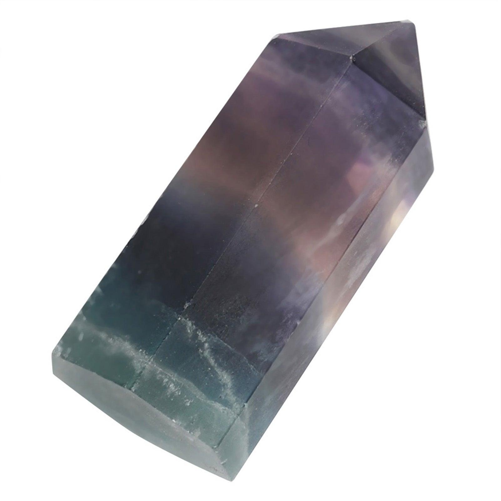 Natural Fluorite Quartz Crystal Hexagonal Wand for Decoration Ornament (35-40mm) - mudhouse