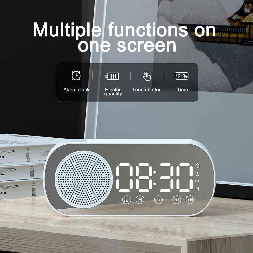 Reloj Despertador Digital con Bluetooth y Radio FM - mudhouse