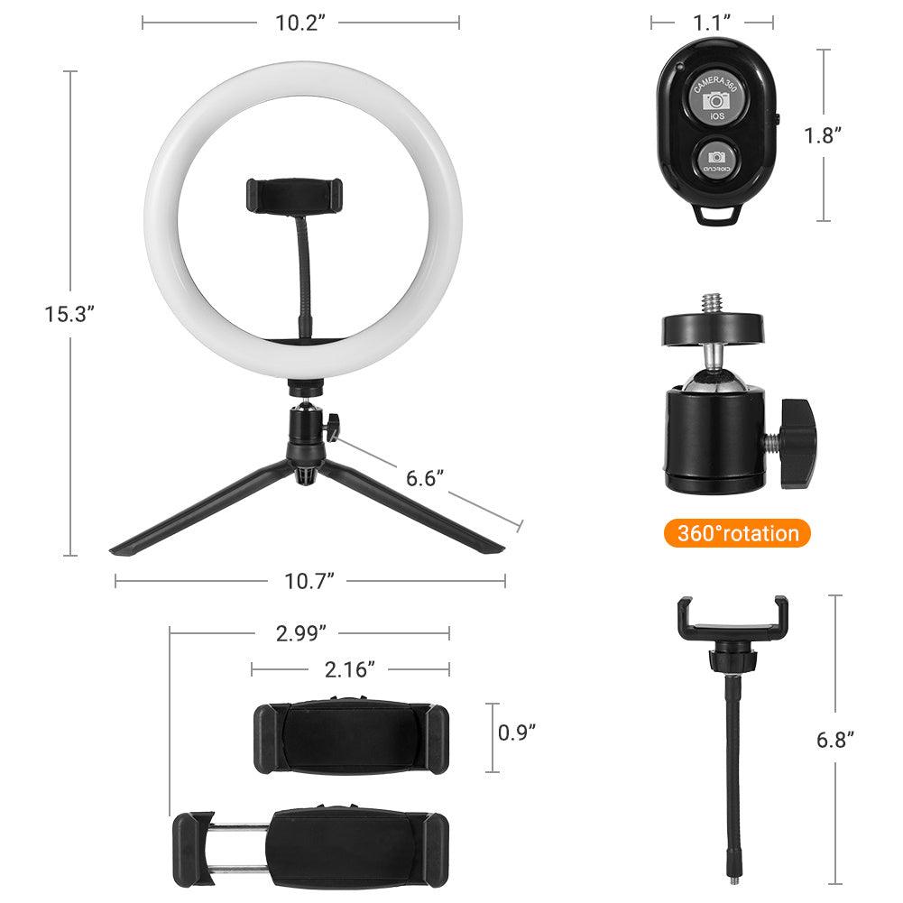 Aro de luz LED con Trípode - mudhouse