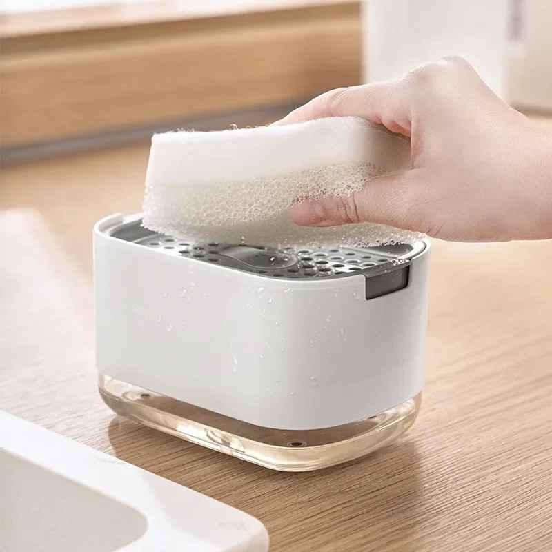 Dispensador de Jabón con Soporte para Esponja - mudhouse