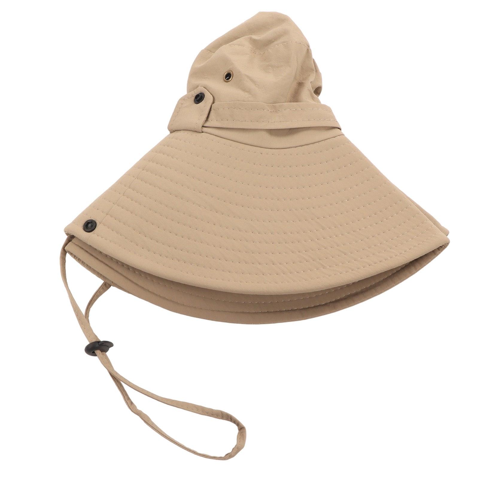 Fishing Hat Over UPF 50 UV Protection Adjustable Waterproof Versatile Wide Brim Bucket Hat for Outdoor Fishing Khaki - mudhouse