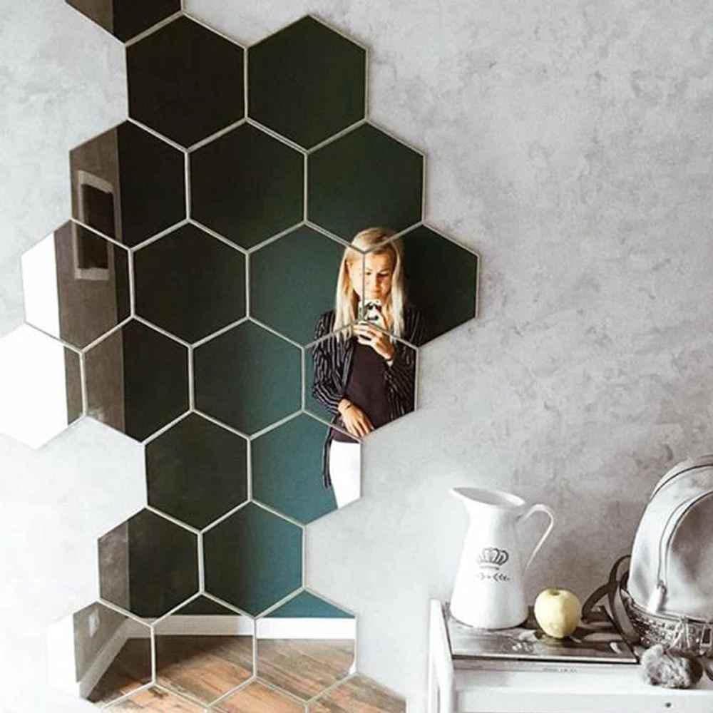 Espejos Adhesivos Hexagonales para Pared - mudhouse