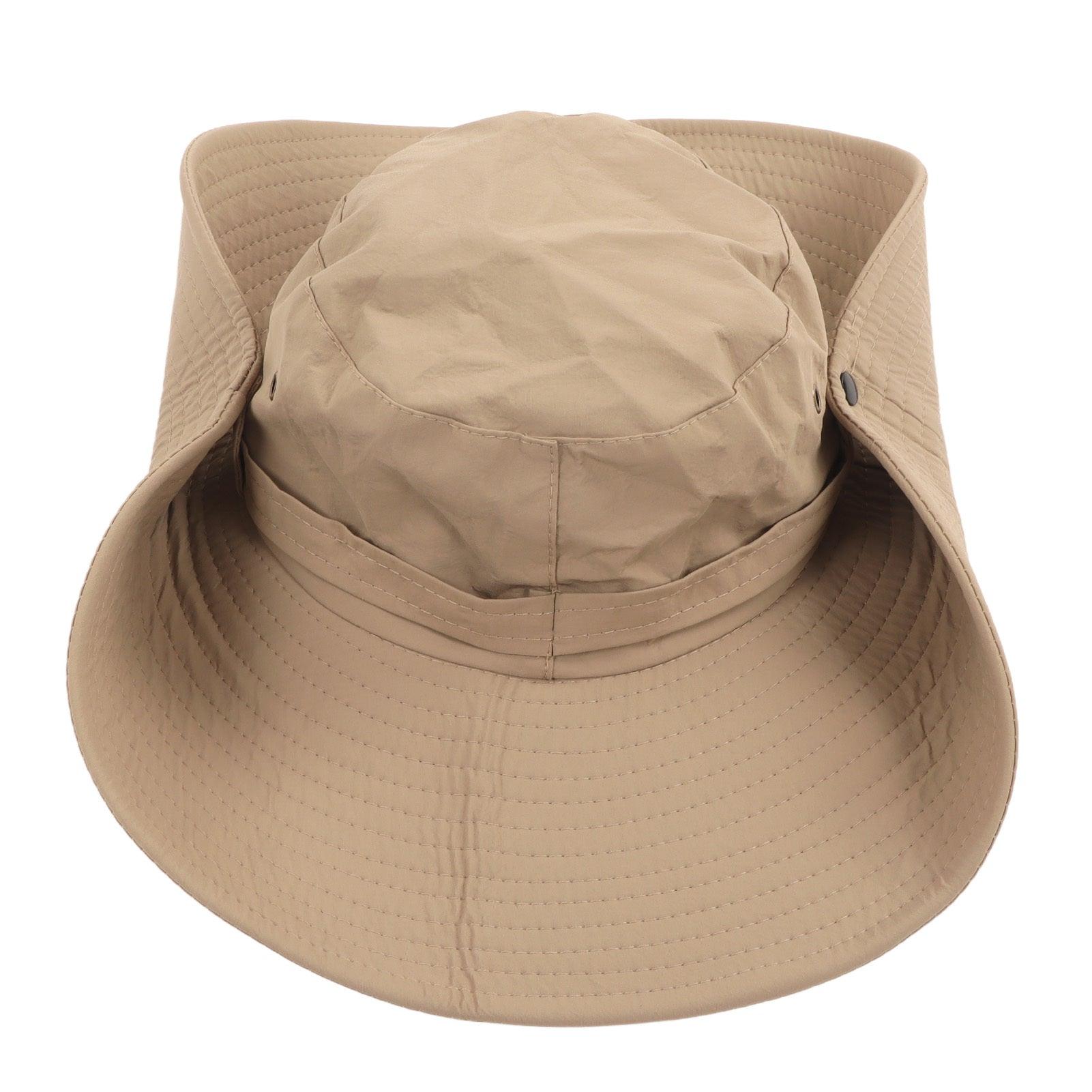 Fishing Hat Over UPF 50 UV Protection Adjustable Waterproof Versatile Wide Brim Bucket Hat for Outdoor Fishing Khaki - mudhouse