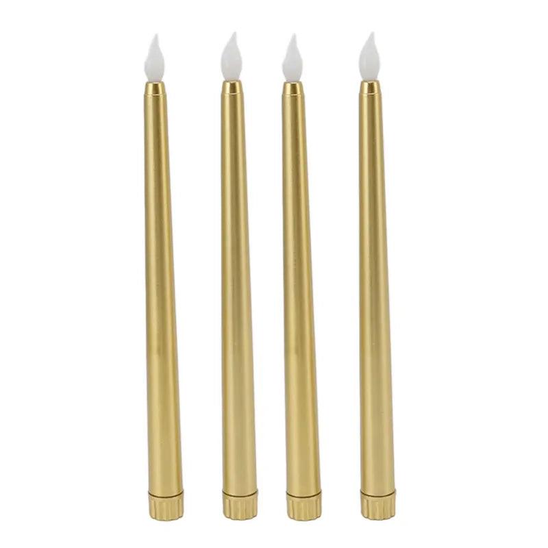 Set de 4 Velas LED Cónicas Sin Llama - mudhouse