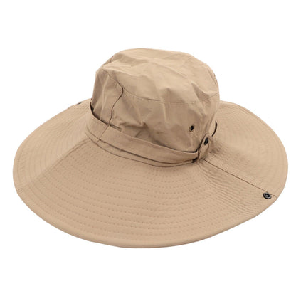 Fishing Hat Over UPF 50 UV Protection Adjustable Waterproof Versatile Wide Brim Bucket Hat for Outdoor Fishing Khaki - mudhouse