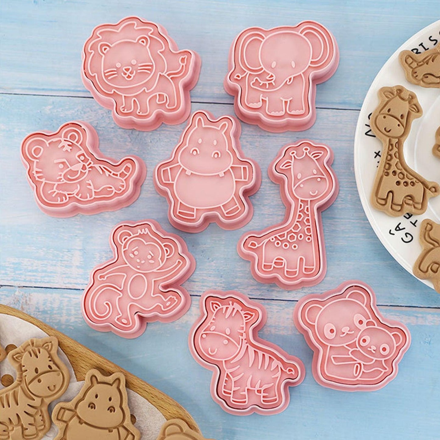 Set de Cortadores de Galletas con Forma de Animales (8 Piezas) - mudhouse