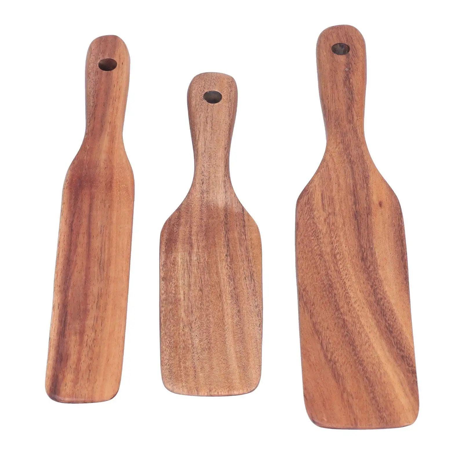 Espátulas de Madera de Teak (Set 3) - mudhouse