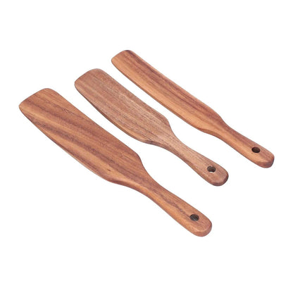 Espátulas de Madera de Teak (Set 3) - mudhouse